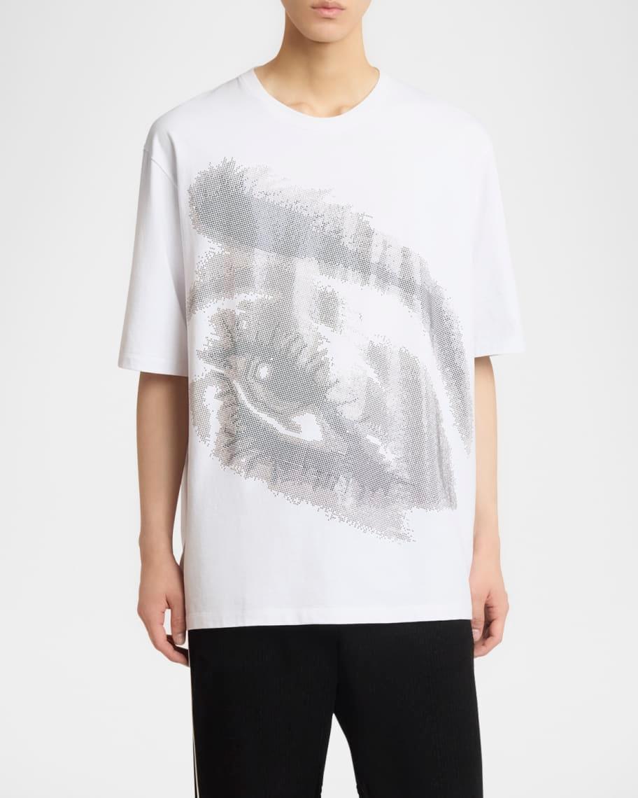 Mens Crystal-Embellished Eye T-Shirt Product Image