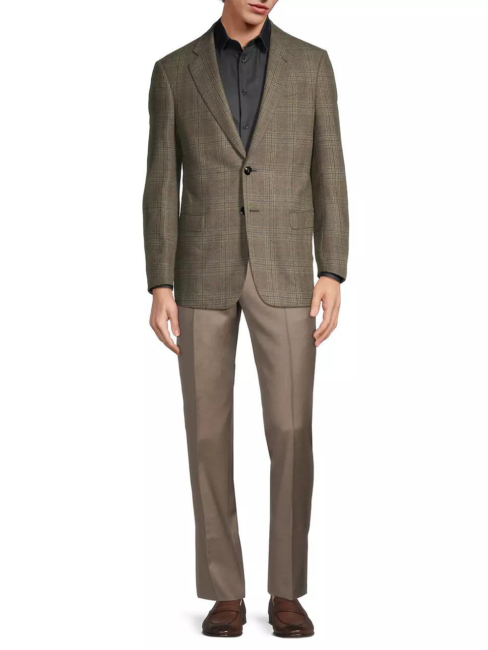 Plaid Wool-Cashmere Sport Coat Product Image