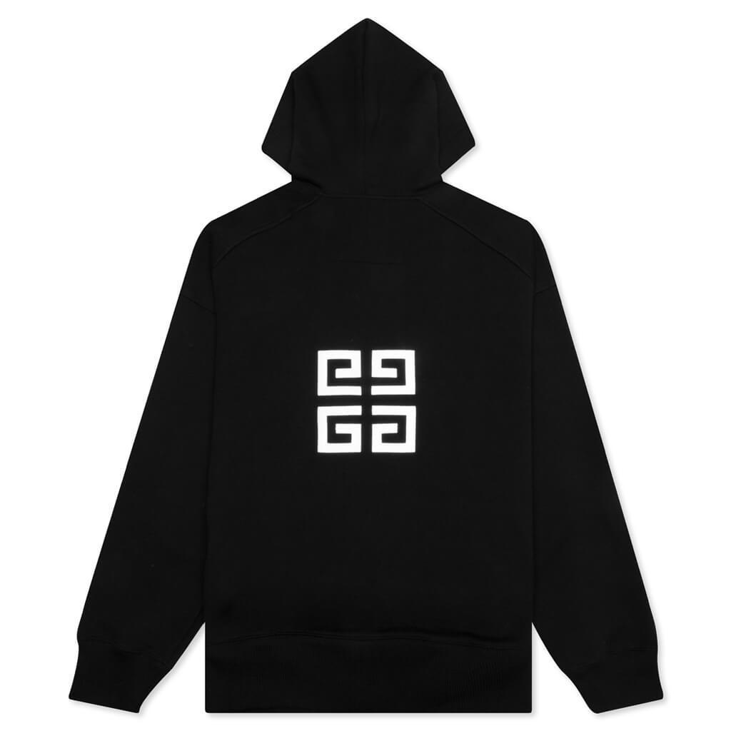 Embroidered Hoodie Classic Fit - Black Male Product Image