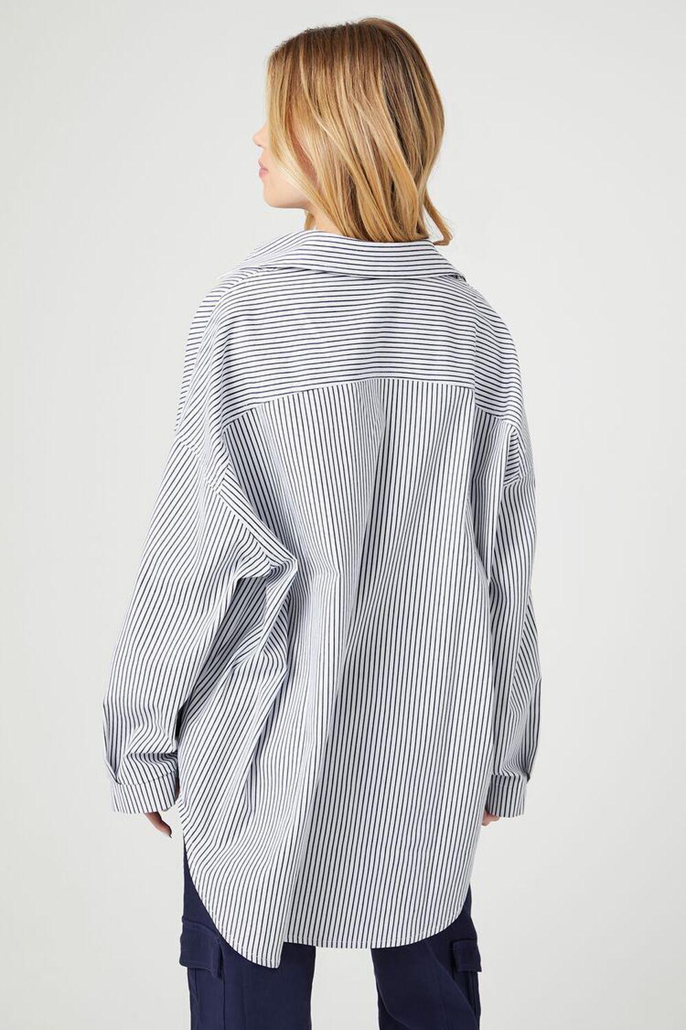 Oversized Pinstripe Shirt | Forever 21 Product Image