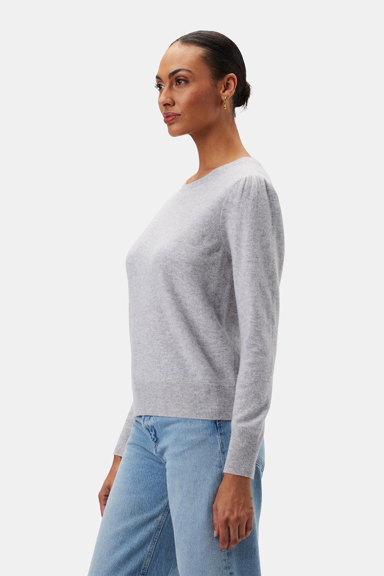 Odilia Cashmere Sweater - Heather Grey Product Image