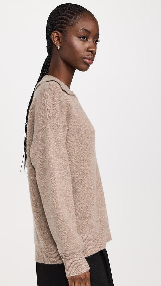 La Ligne Cashmere V Neck Collared Sweater | Shopbop Product Image