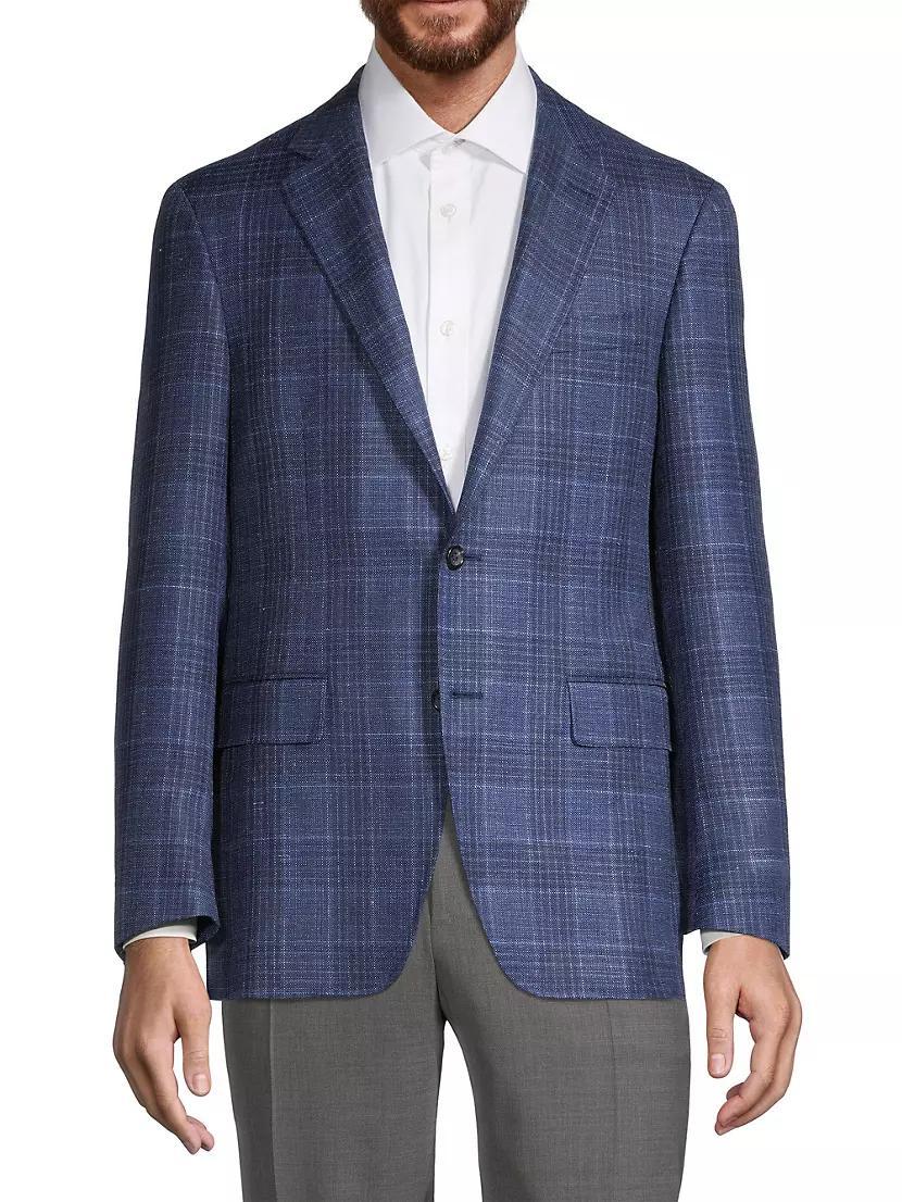 Kei Plaid Wool-Blend Sport Coat Product Image