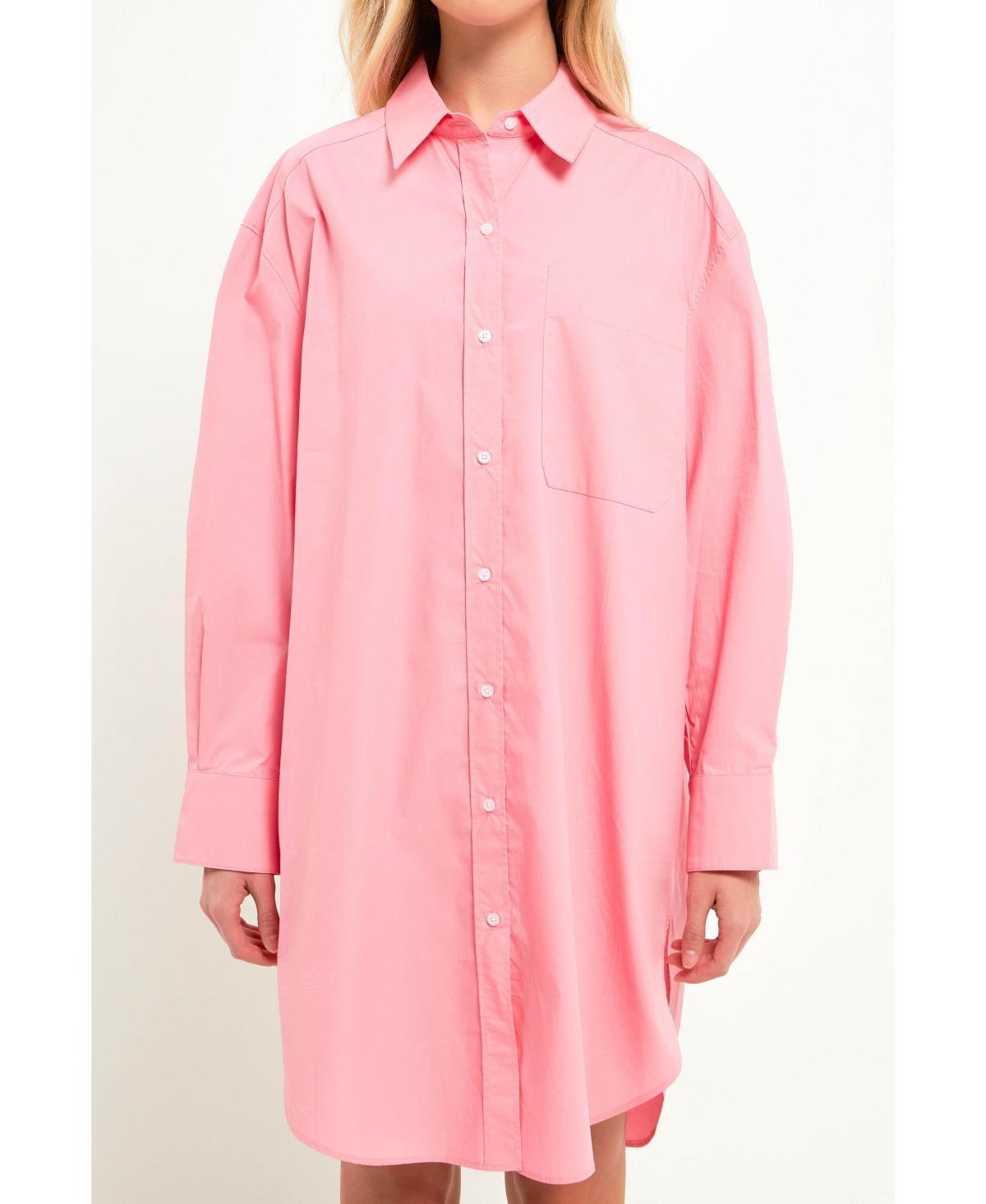 English Factory Classic Collar Shirtdress Product Image