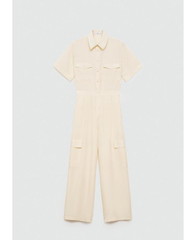 Mango Womens Lyocell Shirt Jumpsuit Product Image