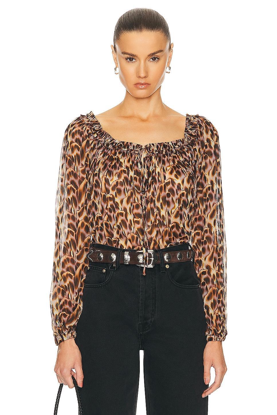 Isabel Marant Etoile Vutti Top in Navy Product Image