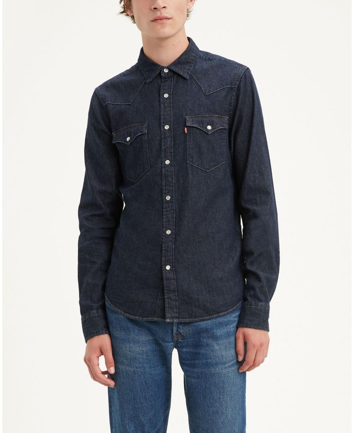 Levis Long Sleeve Plaid Western Shirt Product Image