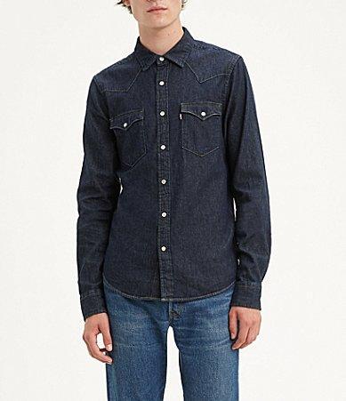 Levis Long Sleeve Plaid Western Shirt Product Image