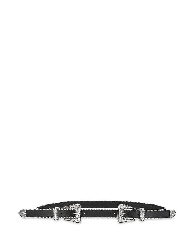 The Kooples Womens Double Buckle Belt Product Image