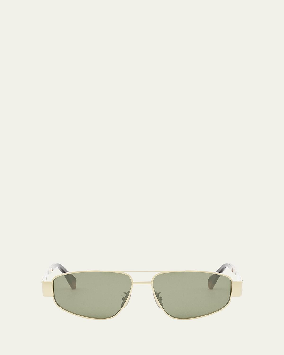 Mens Triomphe Pilot Metal Sunglasses Product Image