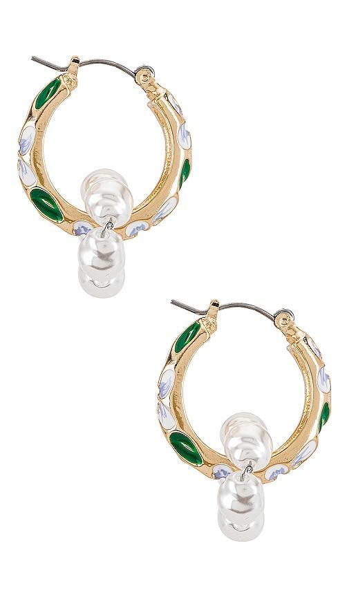 Petit Moments Barque Imitation Pearl Earrings Product Image