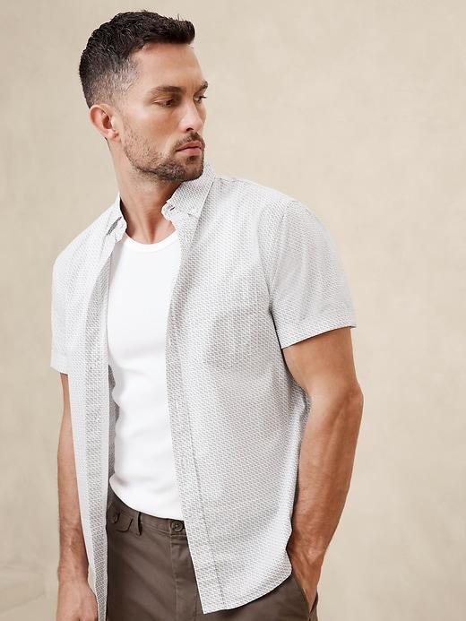 Slim Summer Cotton Shirt Product Image