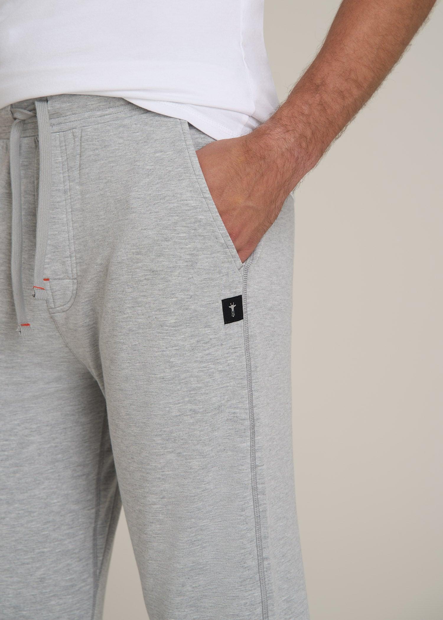 Sleep Joggers for Tall Men in Grey Mix Male Product Image