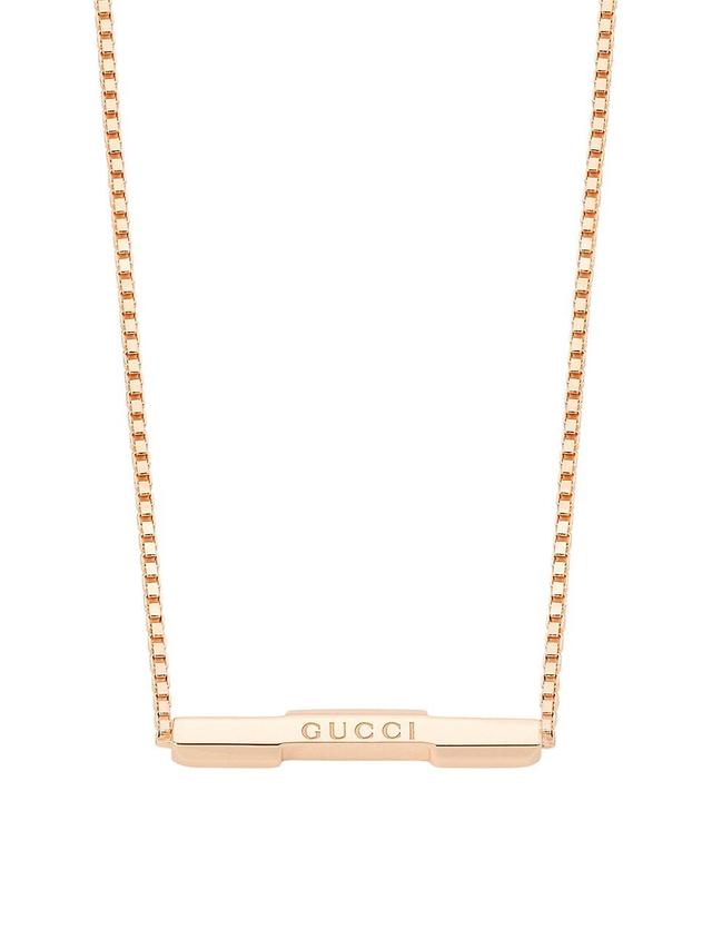 Womens Link To Love 18K Rose Gold Necklace Product Image