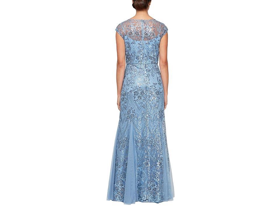 Alex Evenings Sequin Embroidered Evening Gown Product Image