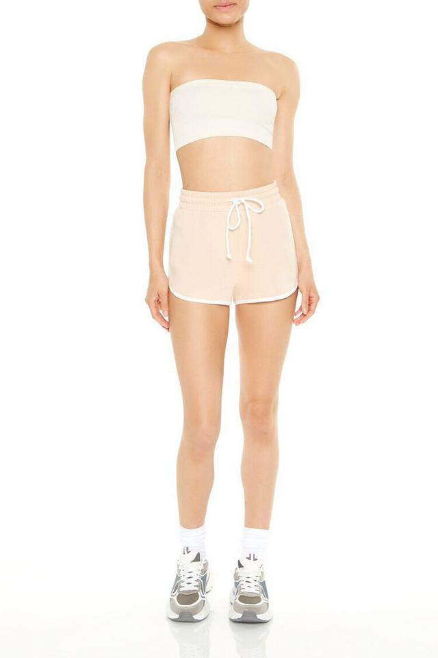 French Terry Drawstring Ringer Shorts | Forever 21 Product Image