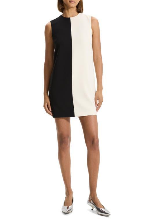 Sleeveless Split Admiral Crepe Mini Shift Dress Product Image