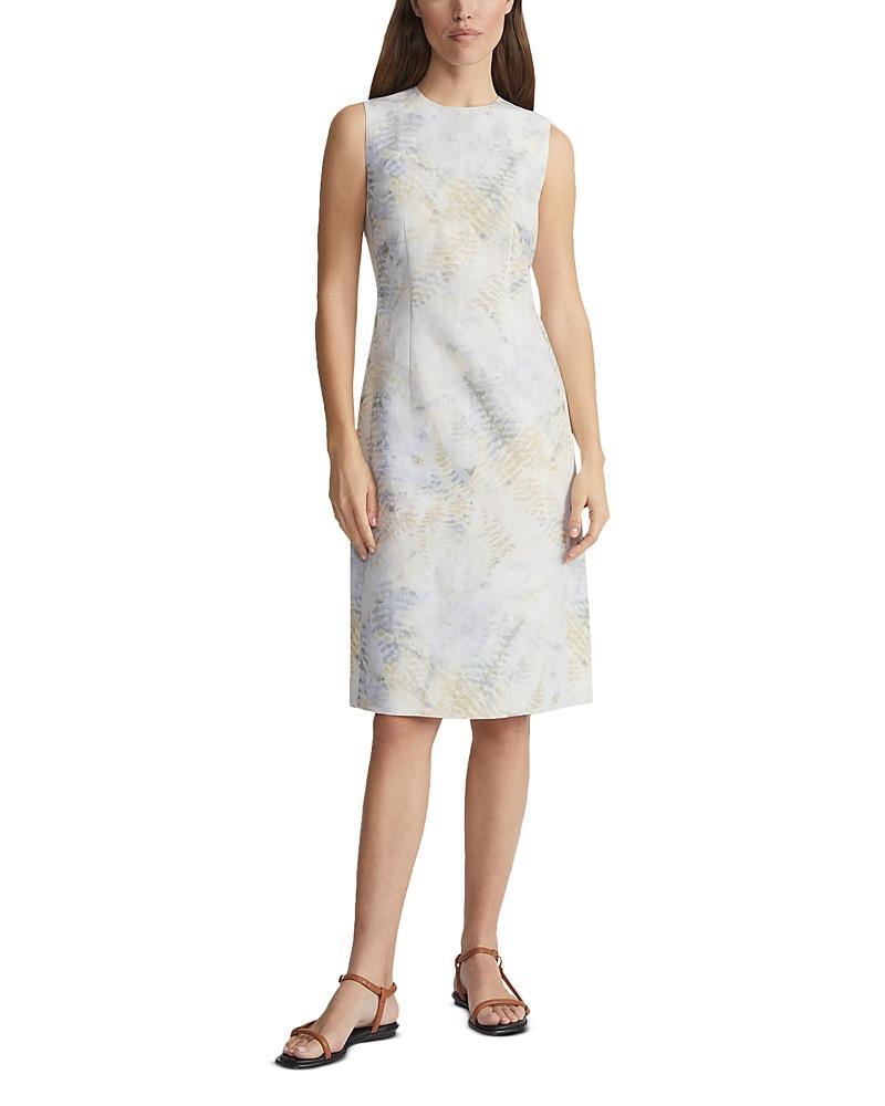 Harpson Sleeveless Fern-Print Midi Dress Product Image