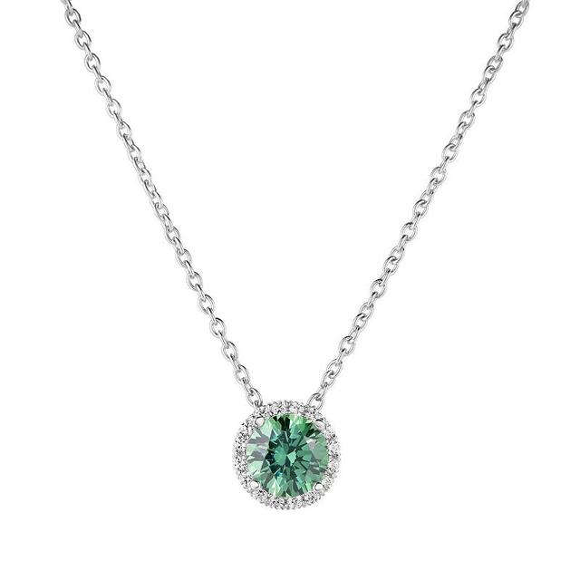 Sterling Silver Cubic Zirconia Pendant Necklace, Womens Product Image