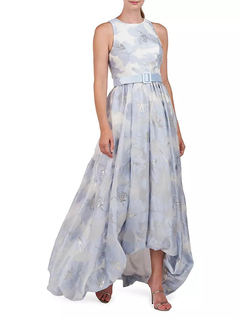 Vivian Floral Organza Jacquard Gown Product Image