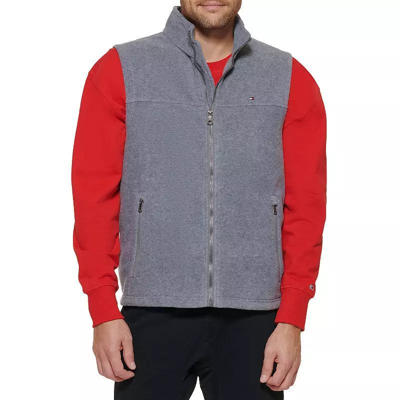 Mens Tommy Hilfiger Fleece Vest Turq/Blue Product Image