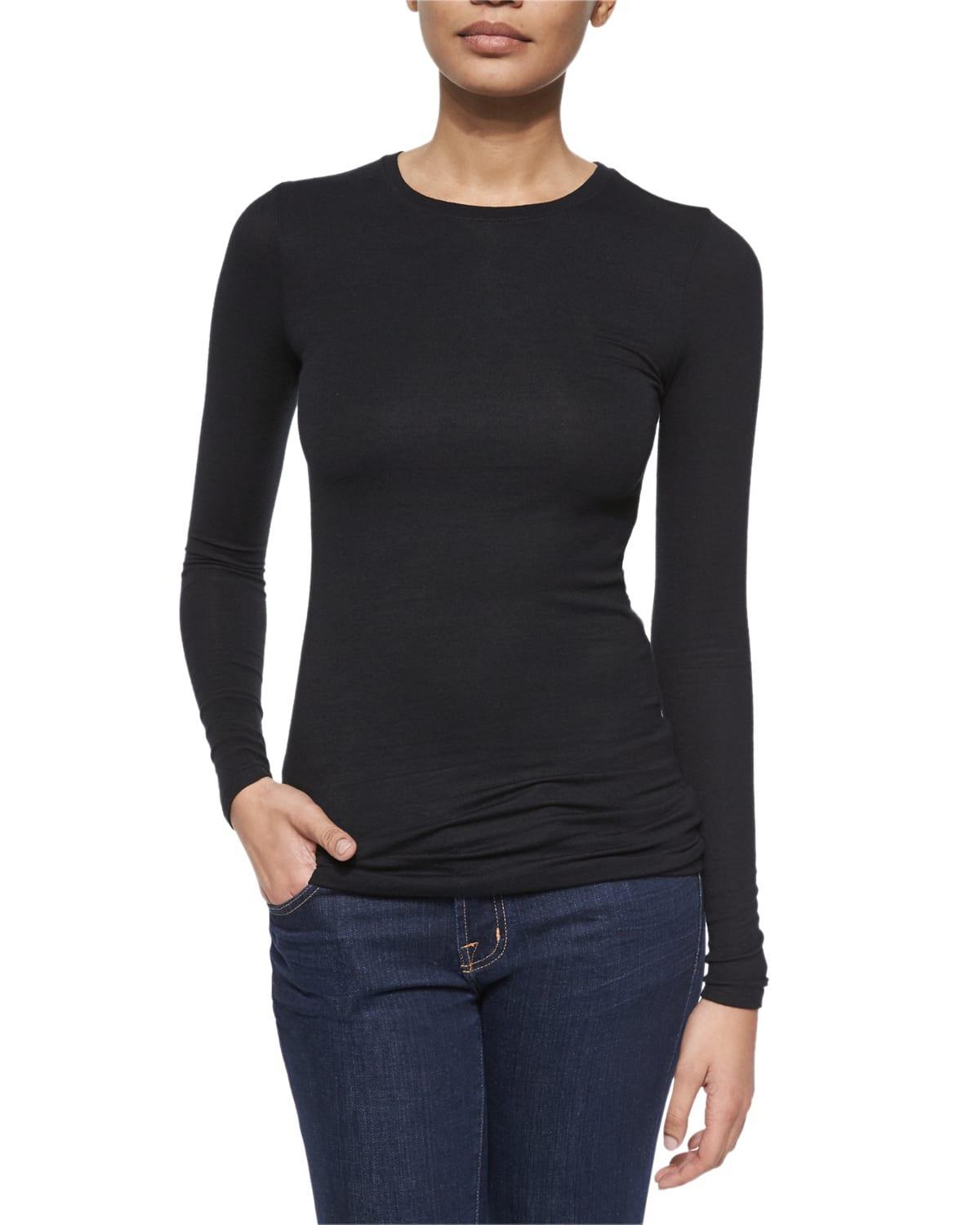 Womens Rib-Knit Top Product Image