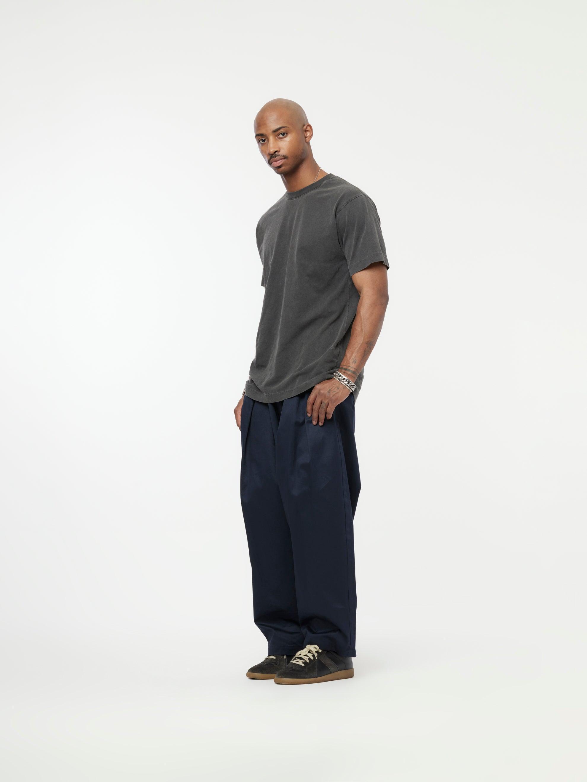 Cotton Trousers (Dark Blue) Product Image