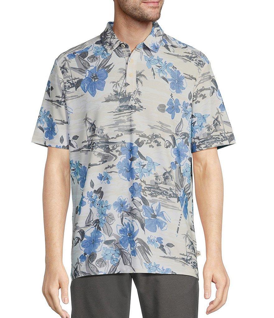 Tommy Bahama Waikiki Waves Short Sleeve Polo Shirt Product Image