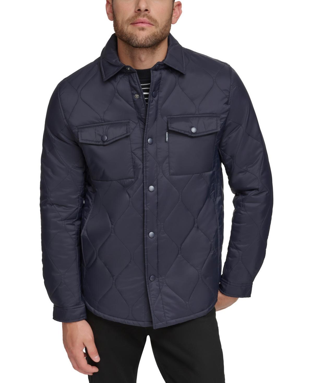 Calvin Klein Mens Onion Quilted Shirt Jacket Product Image