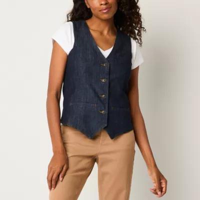 Liz Claiborne Denim Vests Product Image