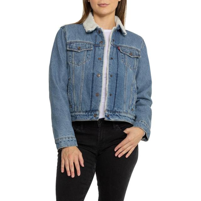 Levi's Original Sherpa Denim Trucker Jacket - Snap Front Product Image