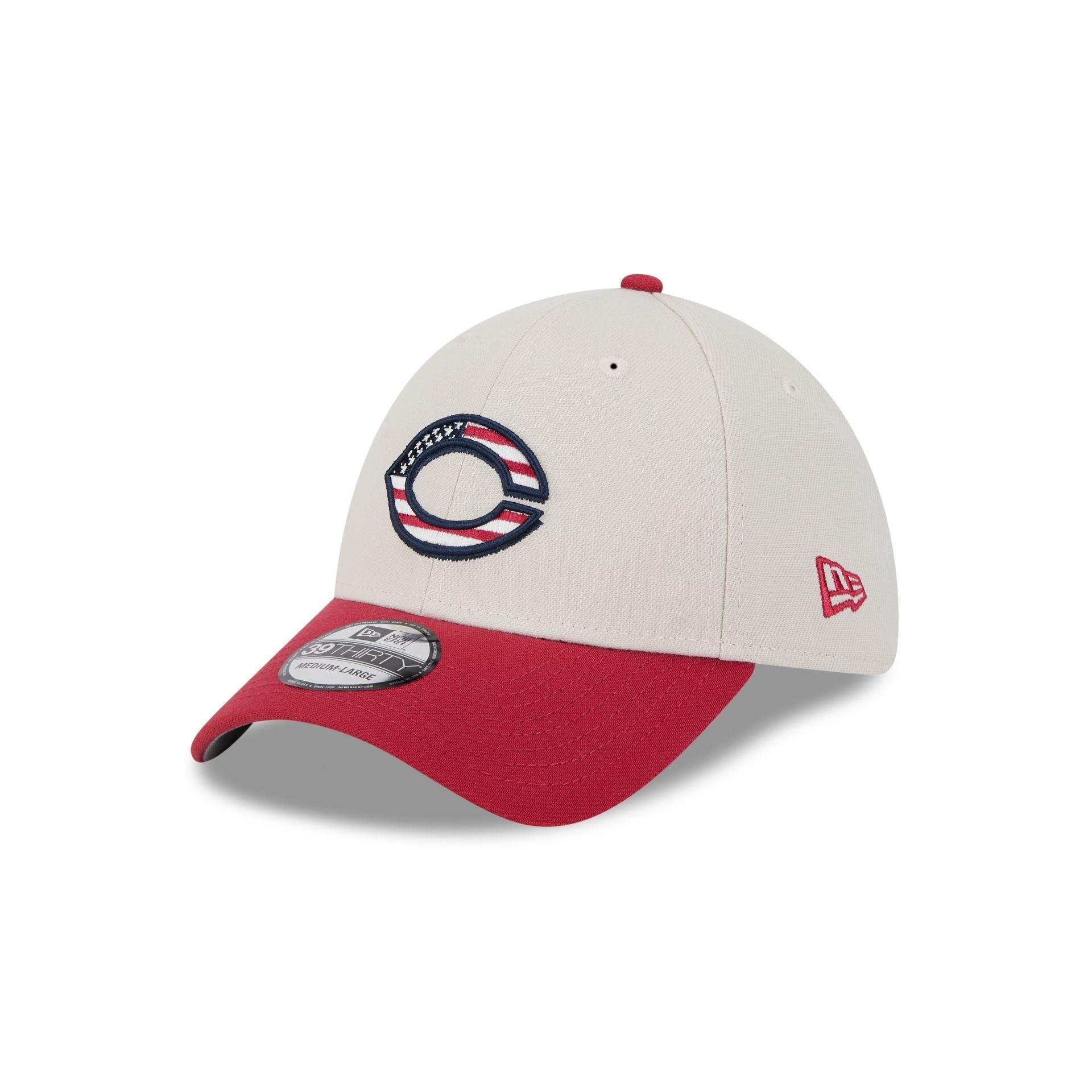 Cincinnati Reds Independence Day 2024 39THIRTY Stretch Fit Hat Male Product Image