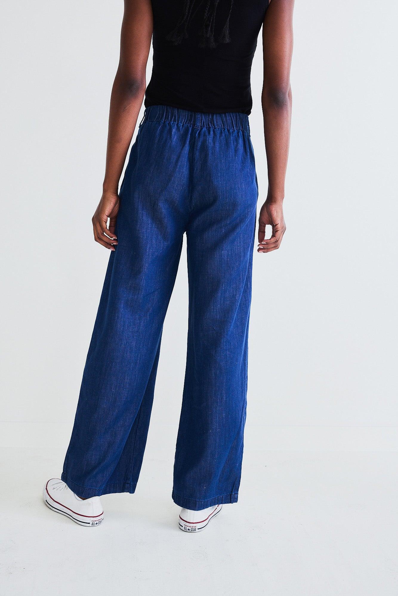 Ebb And Flow Wide Leg Denim Pant Product Image