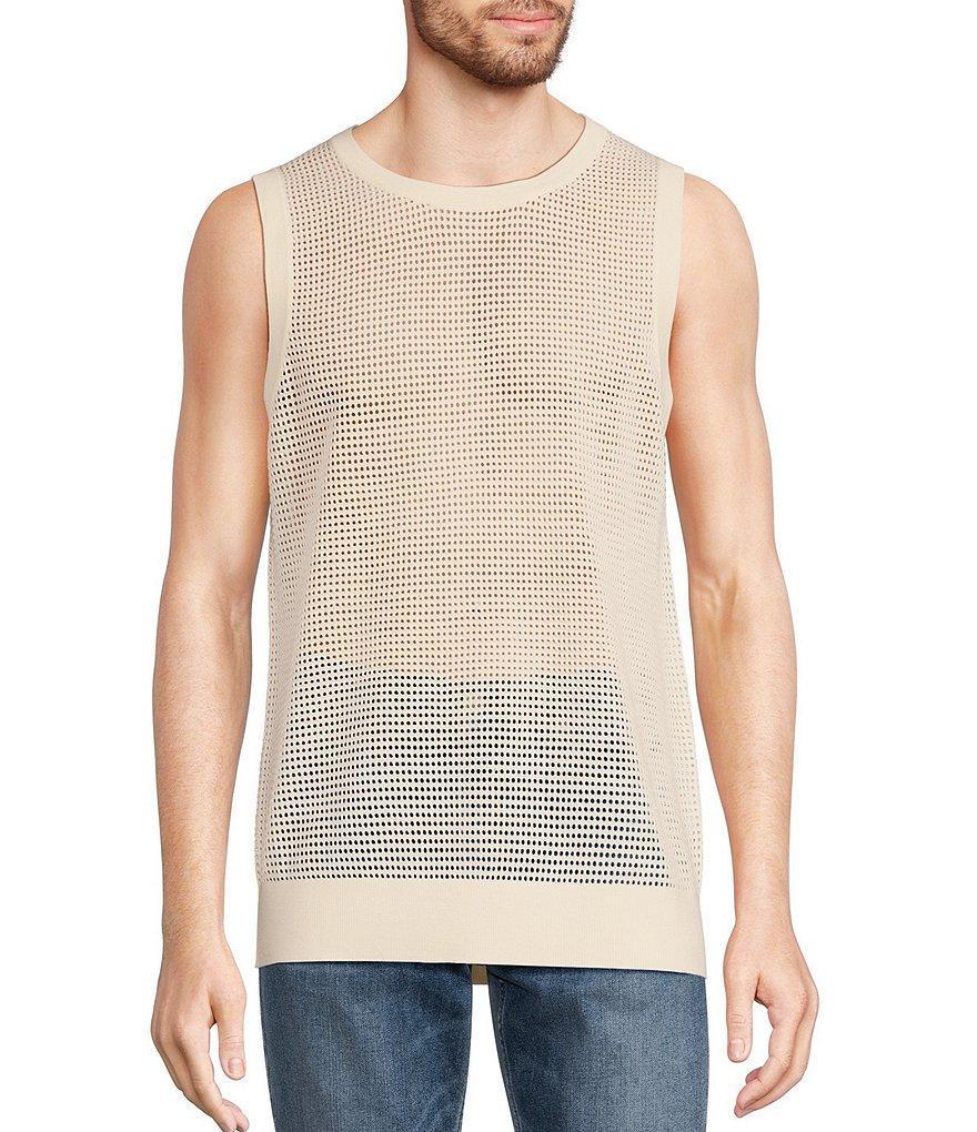 Murano Wanderin West Collection Open Knit Sleeveless Sweater Tank Product Image