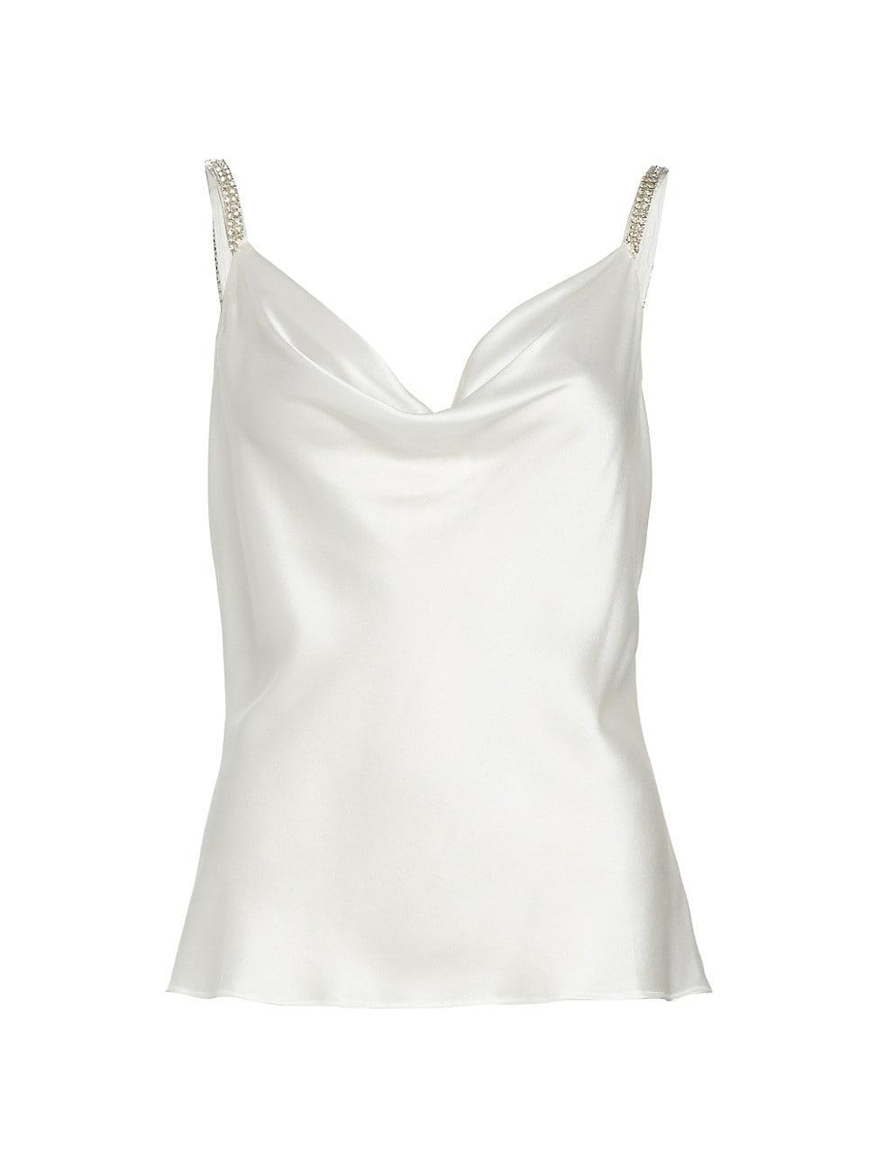 Womens Lori Crystal-Embellished Stretch Silk Camisole product image