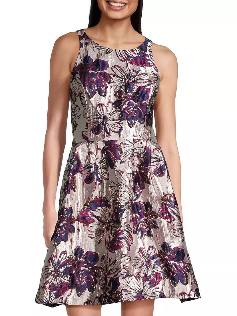 Jollian Floral Jacquard Minidress Product Image