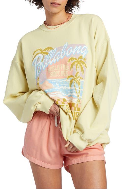 Billabong Ride In Cotton Blend Graphic Sweatshirt Product Image