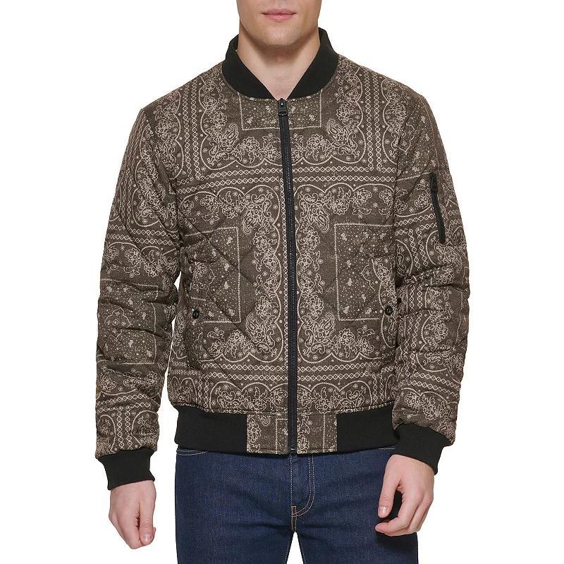 Mens Levis Diamond Quilted Bomber Jacket Product Image