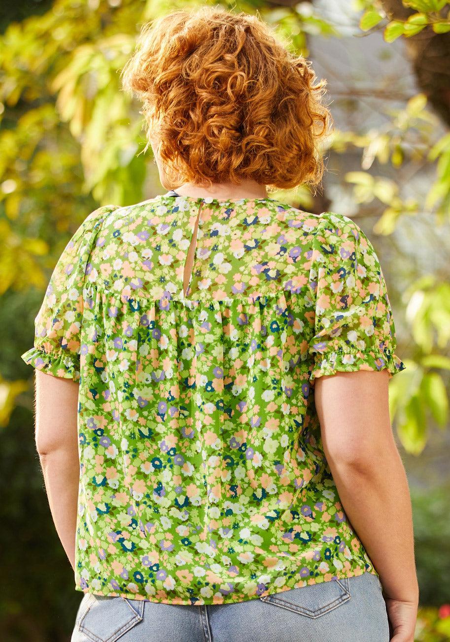 A Gorgeous Gathering Smock Top Product Image