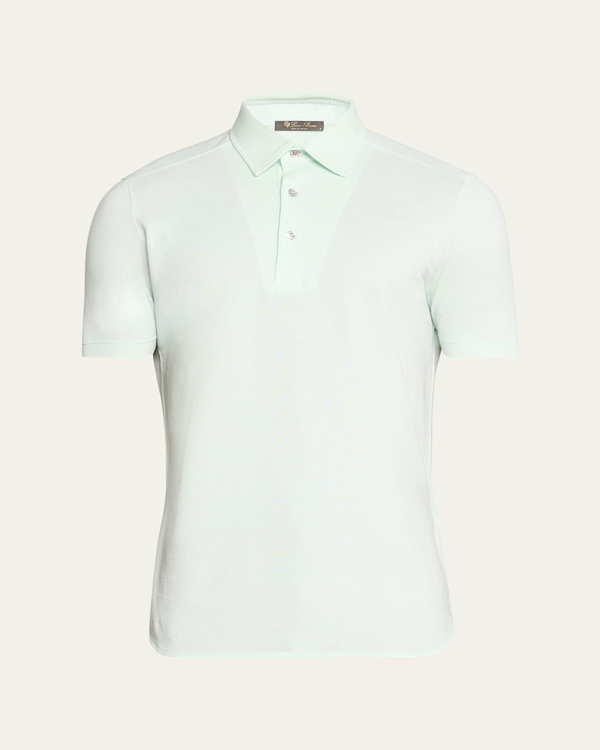 Mens Piqu Dyed Polo Shirt Product Image