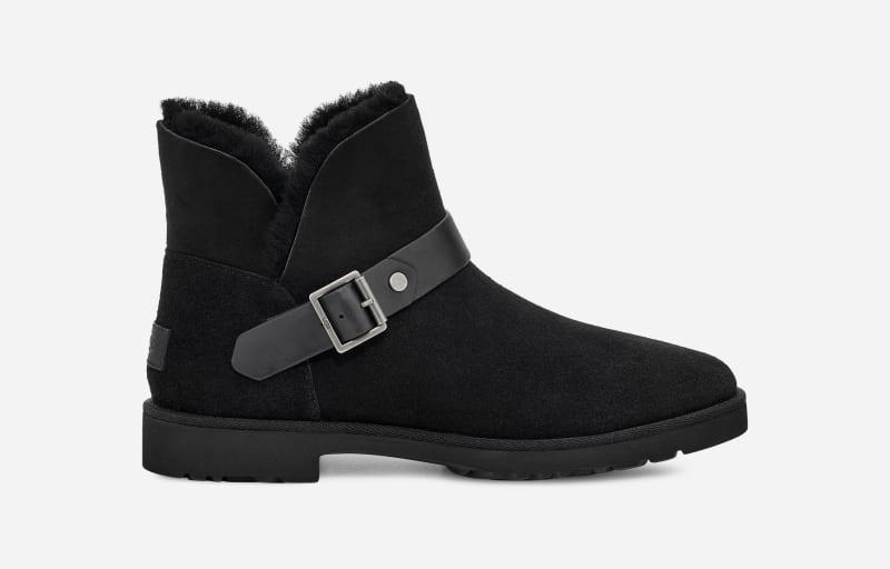 UGG Womens Romely Short Buckle Sheepskin Classic Boots Product Image