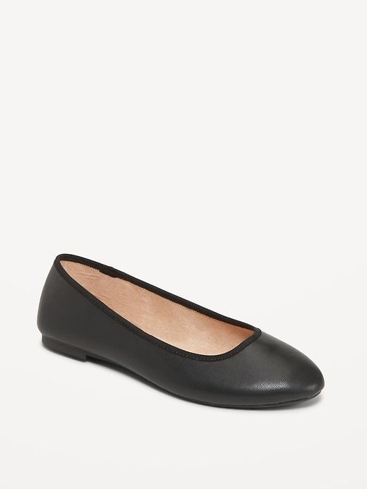 Faux-Leather Ballet Flats product image