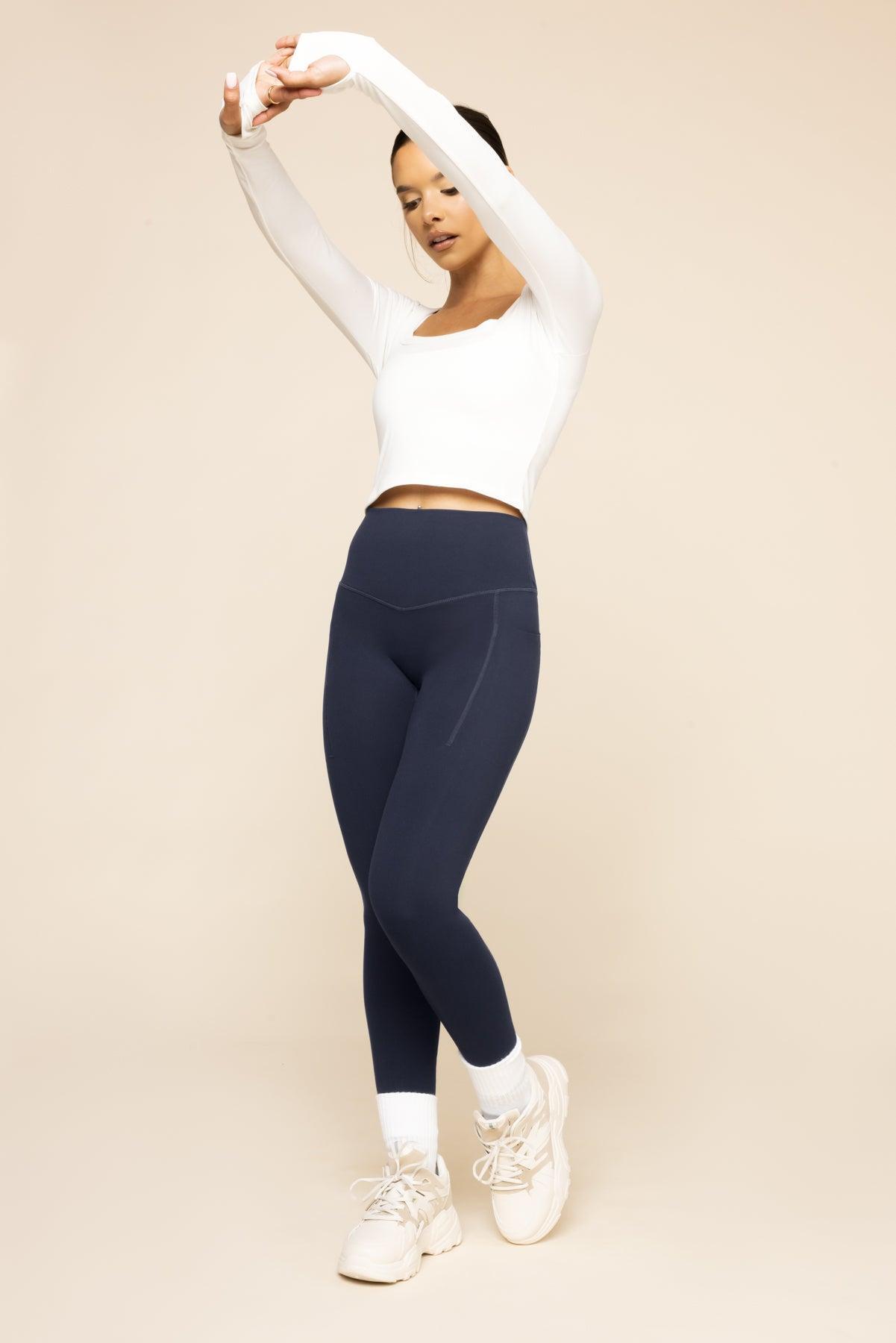 Supersculpt™ Leggings with Pockets - Cosmic Navy Product Image