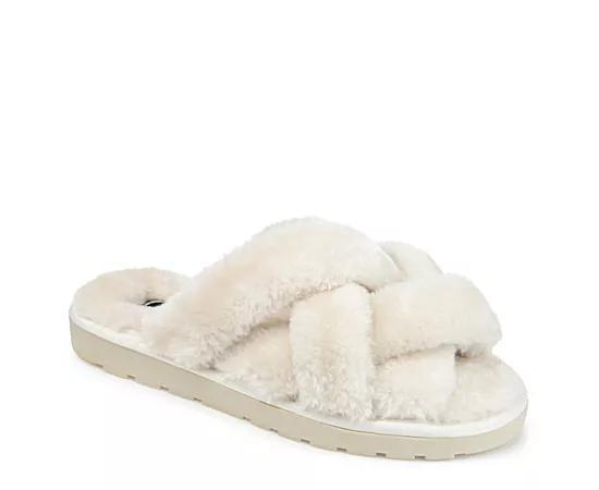 Journee Collection Womens Quiet Crisscross Slippers Product Image