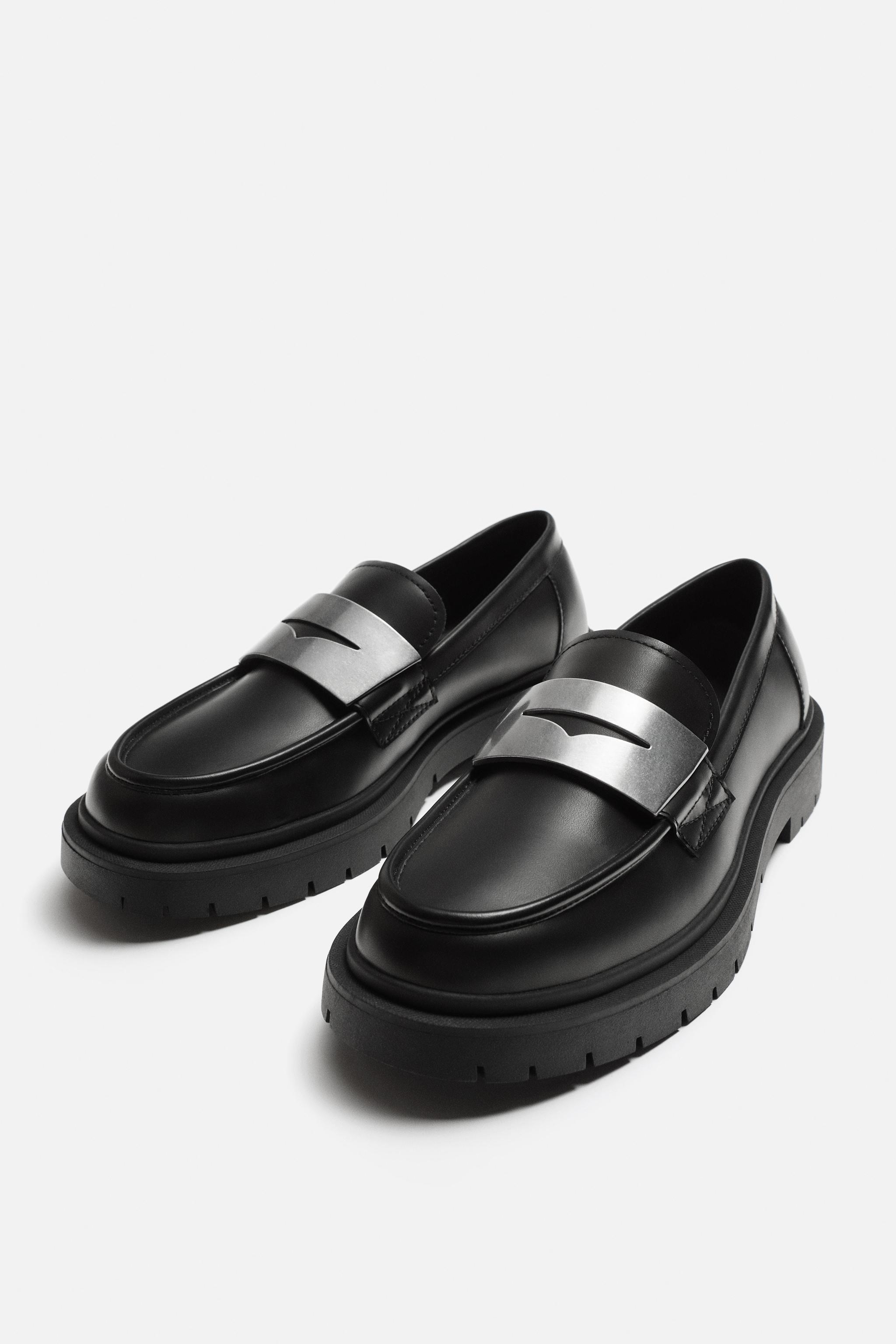 METAL APPLIQUE LOAFERS Product Image