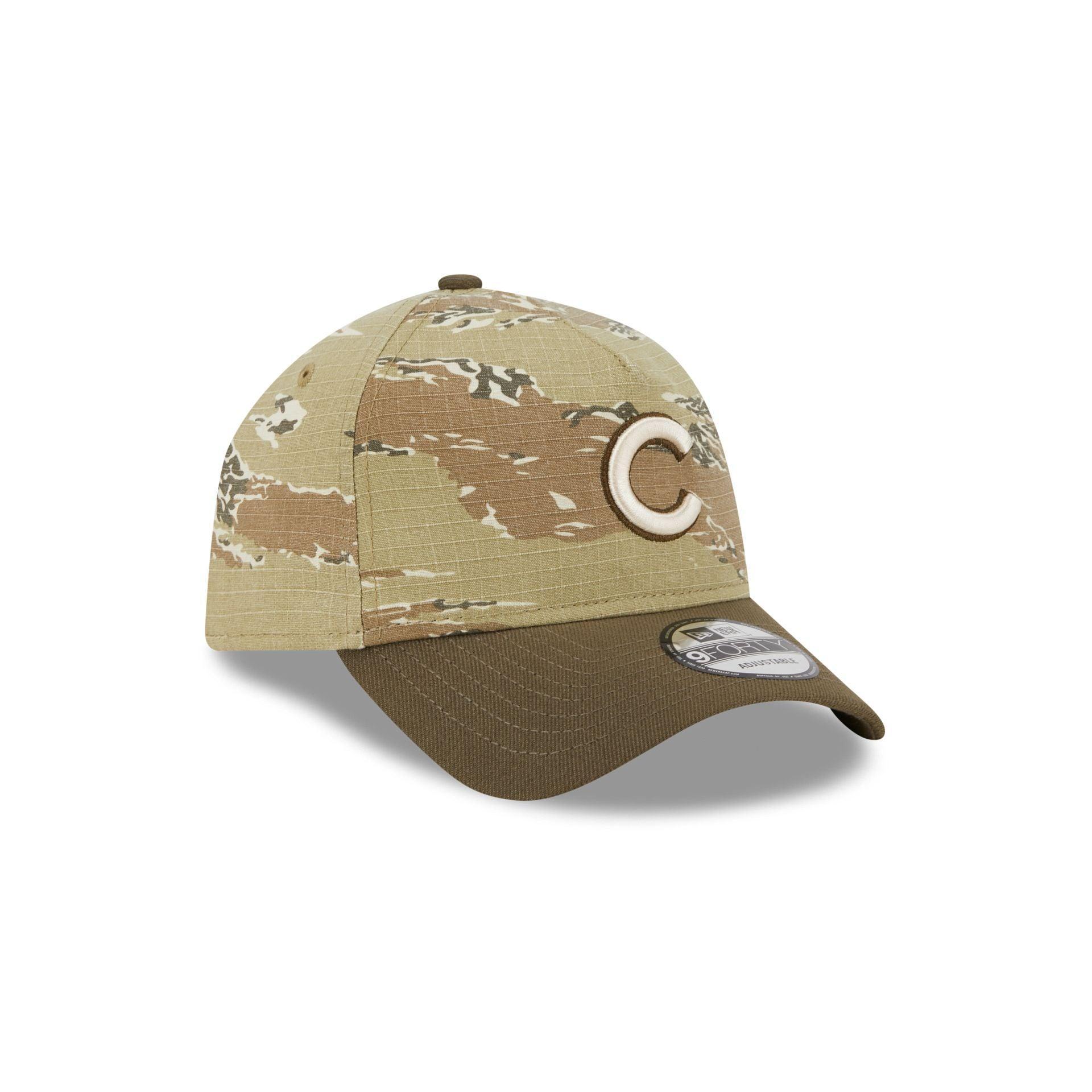 Chicago Cubs Tiger Camo 9FORTY A-Frame Snapback Hat Male Product Image