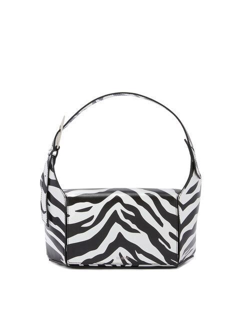 ''7/7'' black and white shoulder bag Product Image