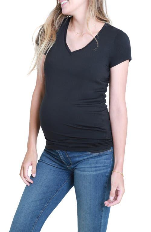 Ingrid & Isabel Maternity V-Neck Short Sleeve Tee Product Image