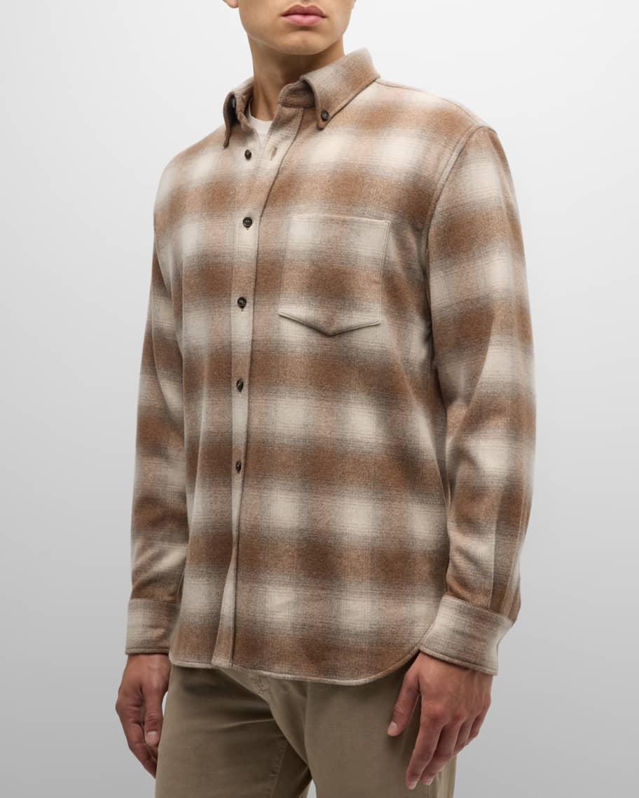 Mens Jack Tartan Flannel Button-Down Shirt Product Image