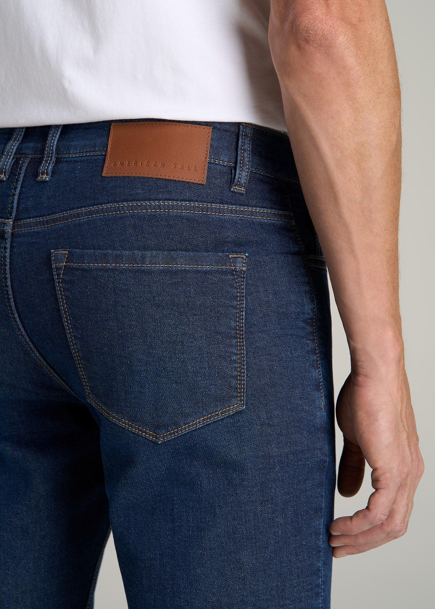 Dylan SLIM-FIT Fleeced Jeans for Tall Men in Colorado Blue Wash Male Product Image